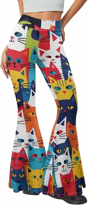 Comfy and Soft Yoga Pants for Dancing Party Women Flare Pants Stretch High Waisted Trousers for Womens Loose
