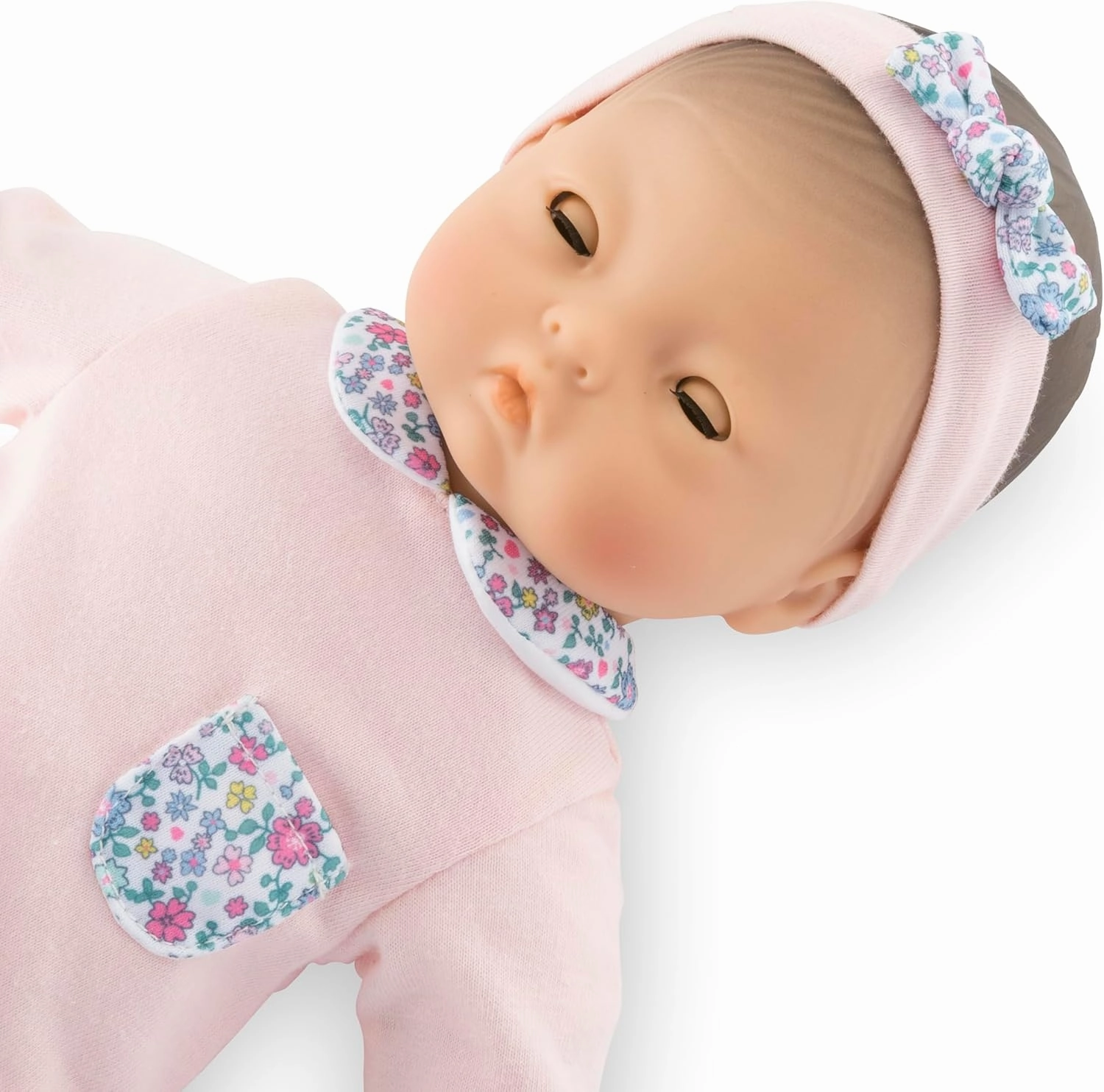 Corolle Bébé Calin Mila Baby Doll - 12" Soft-Body with Sleeping Eyes That Open and Close, Vanilla-Scented - Mon Premier Poupon Collection for Kids Ages 18 Months and up
