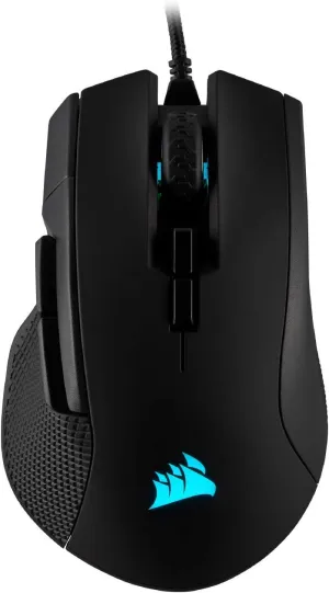 CORSAIR IRONCLAW RGB - FPS and MOBA Gaming Mouse - 18,000 DPI Optical Sensor - Backlit RGB LED, Black (Renewed)