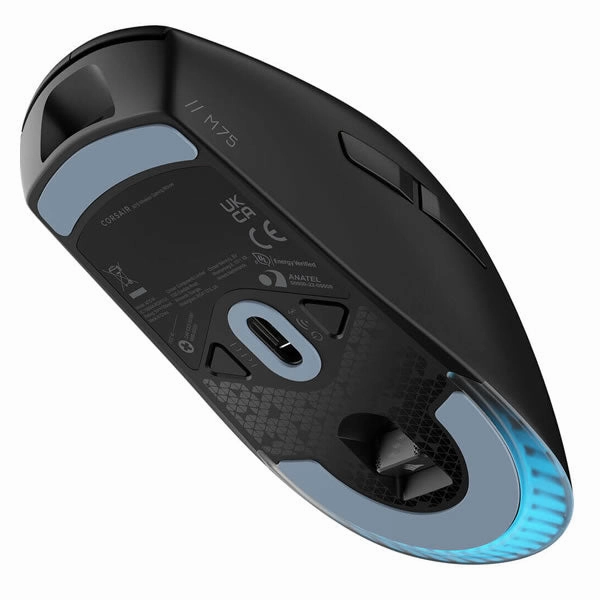 Corsair M75 WIRELESS Lightweight RGB Gaming Mouse (AP) - Black