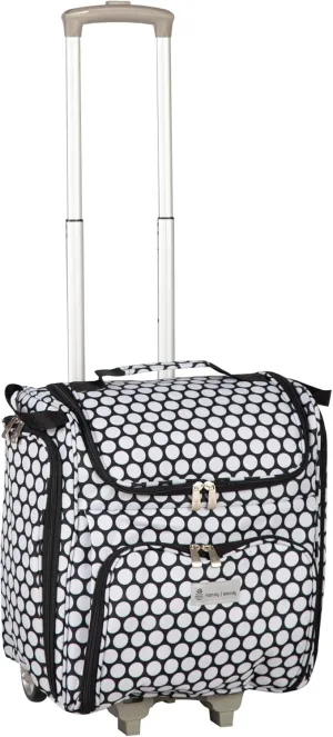 Crafter’s Tote Bag Organizer, Storage Bag for Craft Supply, and Scrapbooking Carrier w/Handle and Wheels