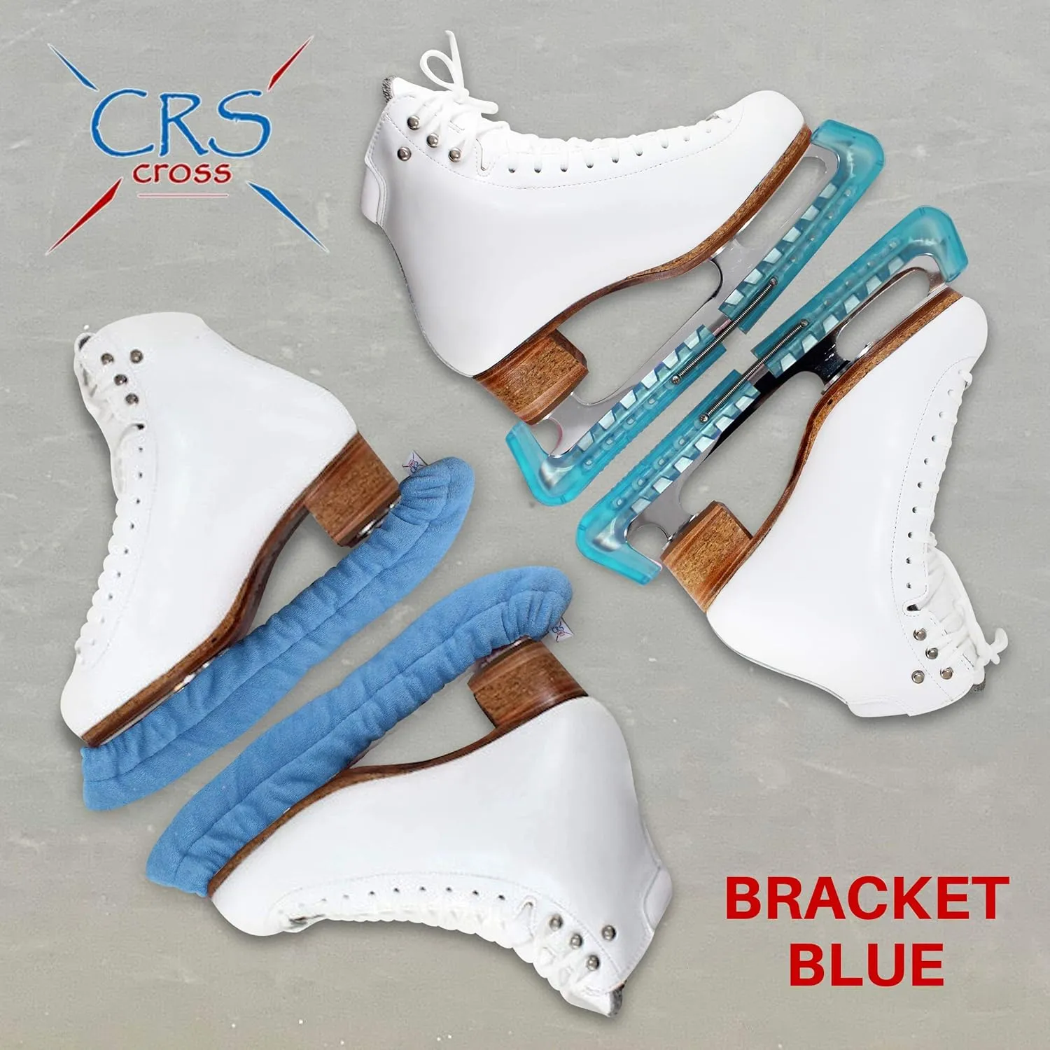 CRS Cross Skate Guards, Soakers and Towel Gift Set - Ice Skating Guards and Soft Skate Blade Covers for Figure Skating or Hockey