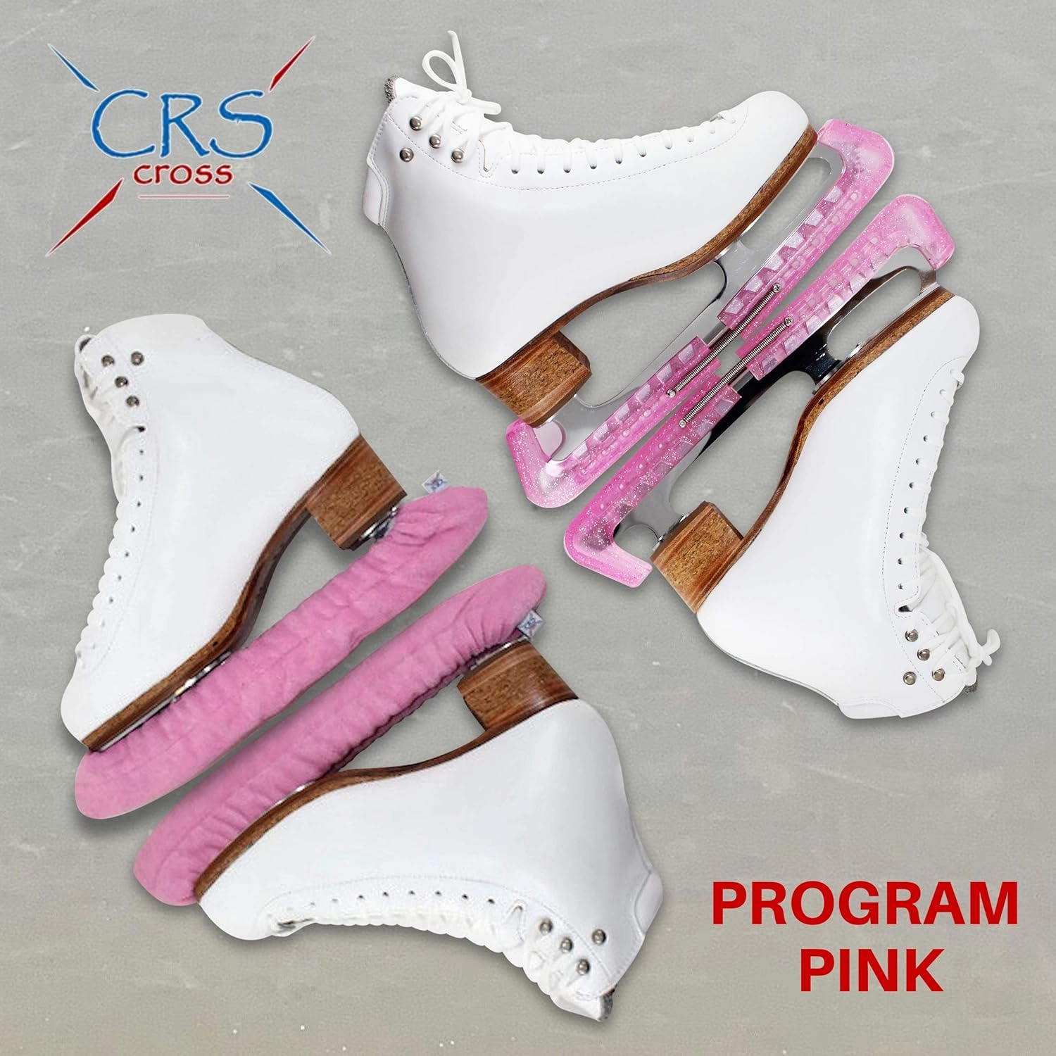 CRS Cross Skate Guards, Soakers and Towel Gift Set - Ice Skating Guards and Soft Skate Blade Covers for Figure Skating or Hockey