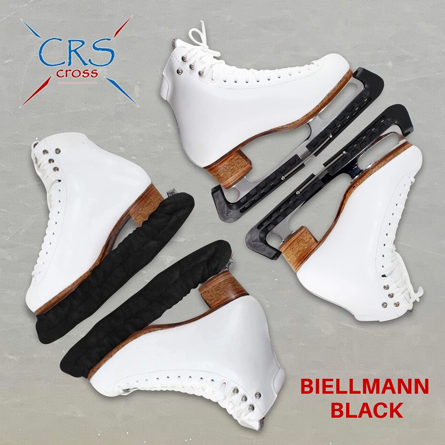 CRS Cross Skate Guards, Soakers and Towel Gift Set - Ice Skating Guards and Soft Skate Blade Covers for Figure Skating or Hockey