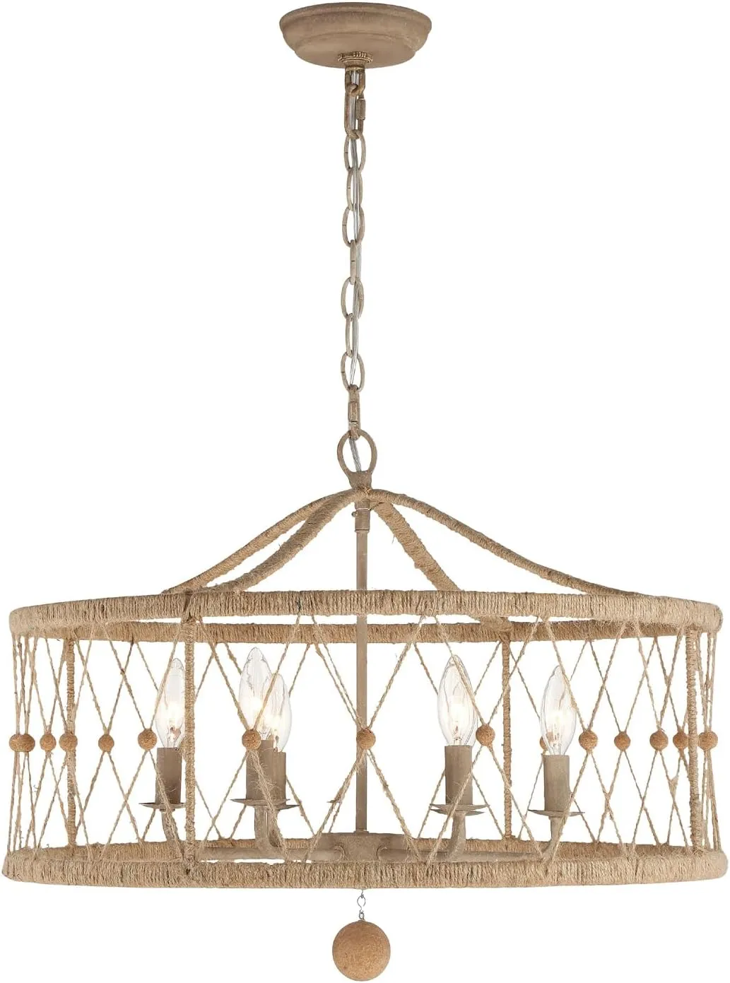 Crystorama Brixton 6 Light Burnished Silver Chandelier