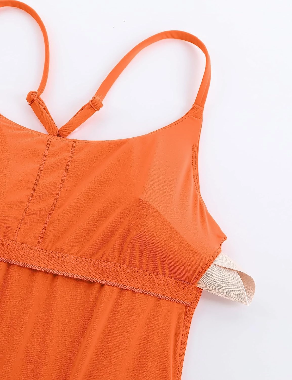 CRZ YOGA Womens One Piece Swimsuits Modest Swim Dress Tummy Control Adjustable Y-Back Straps Athletic Bathing Suit Swimwear