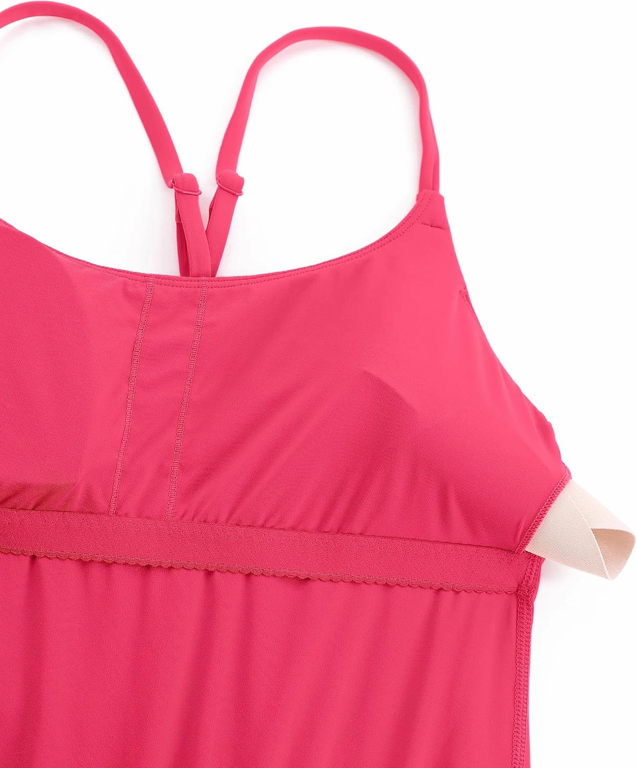 CRZ YOGA Womens One Piece Swimsuits Modest Swim Dress Tummy Control Adjustable Y-Back Straps Athletic Bathing Suit Swimwear