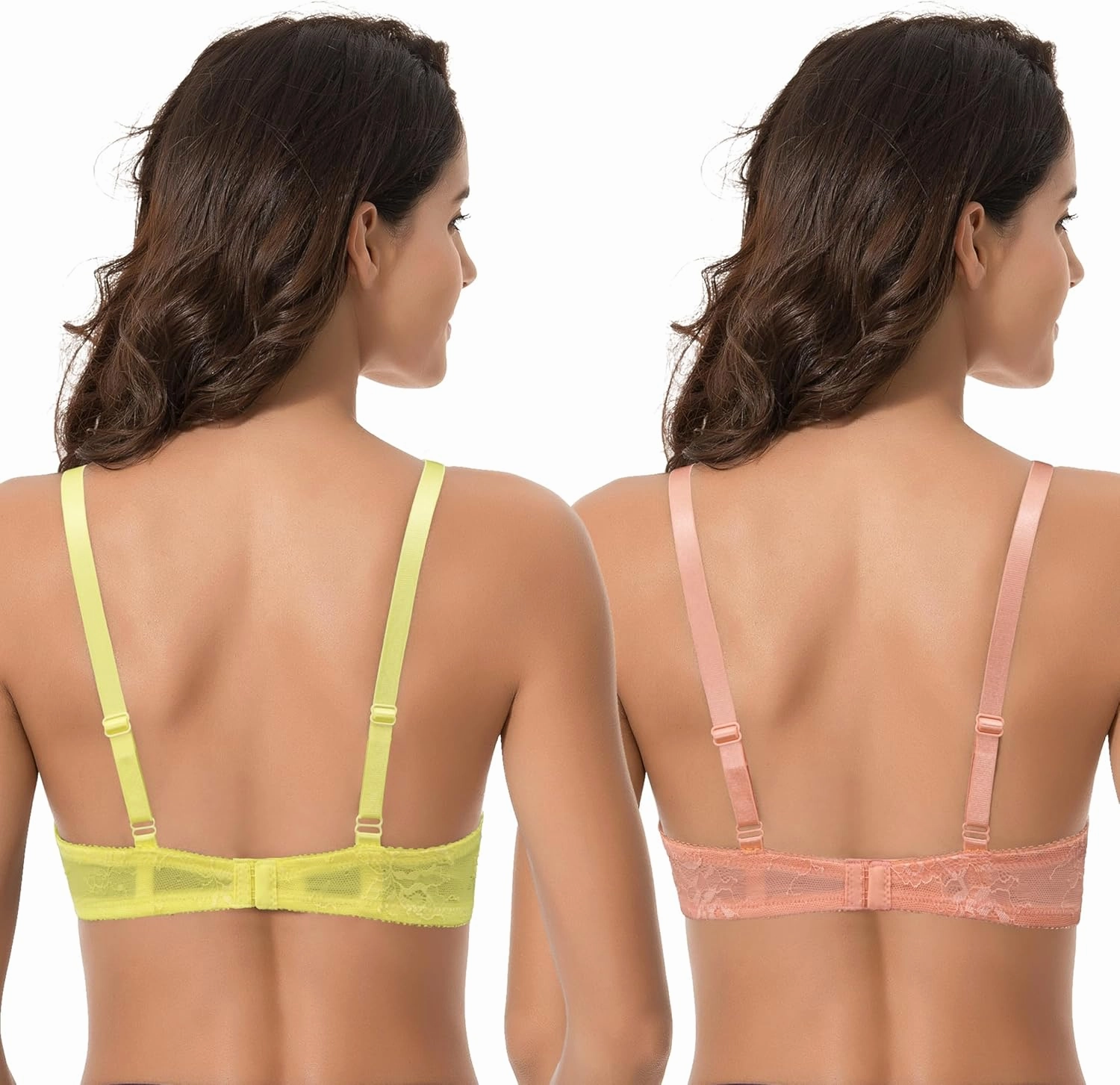 Curve Muse Womens Plus Size Perfect Shape Add 1 Cup Push Up Underwire Tshirt Bra