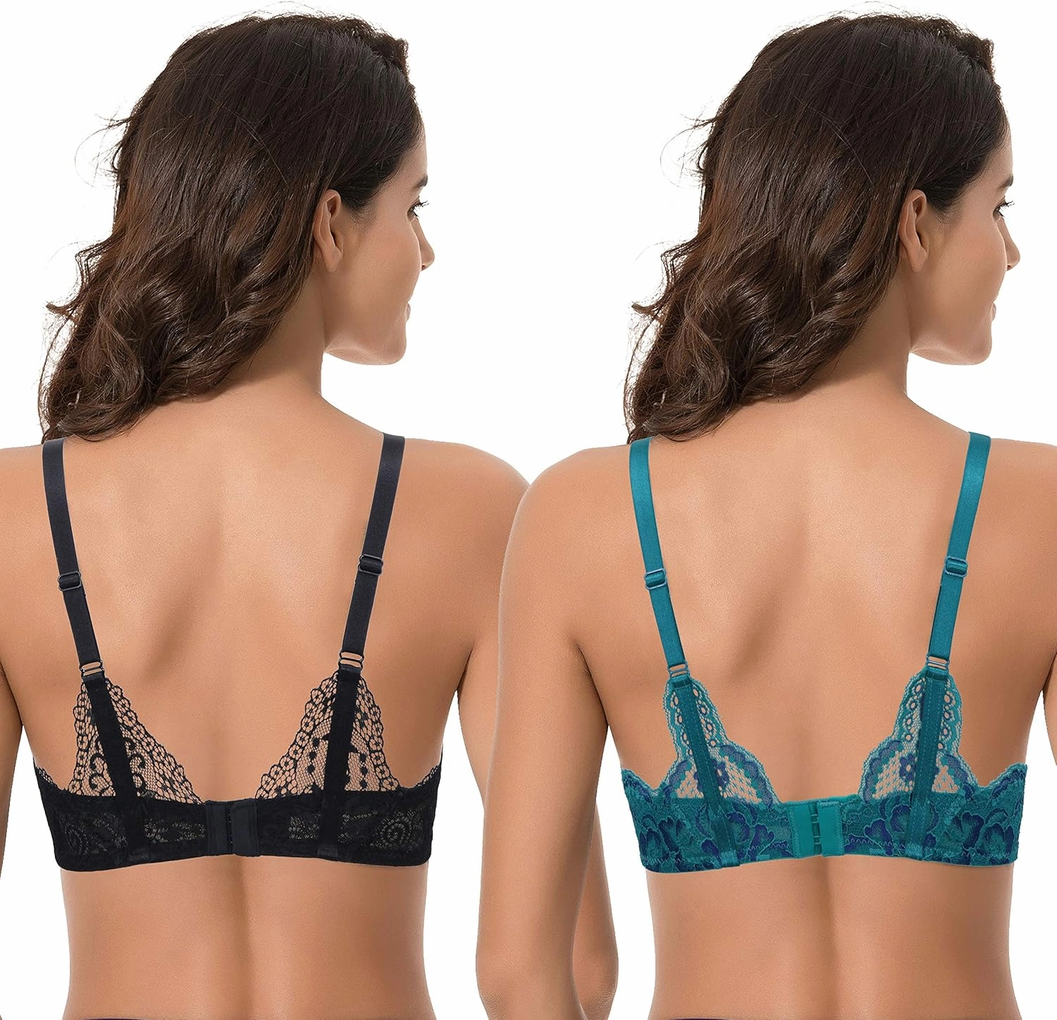 Curve Muse Womens Plus Size Perfect Shape Add 1 Cup Push Up Underwire Tshirt Bra