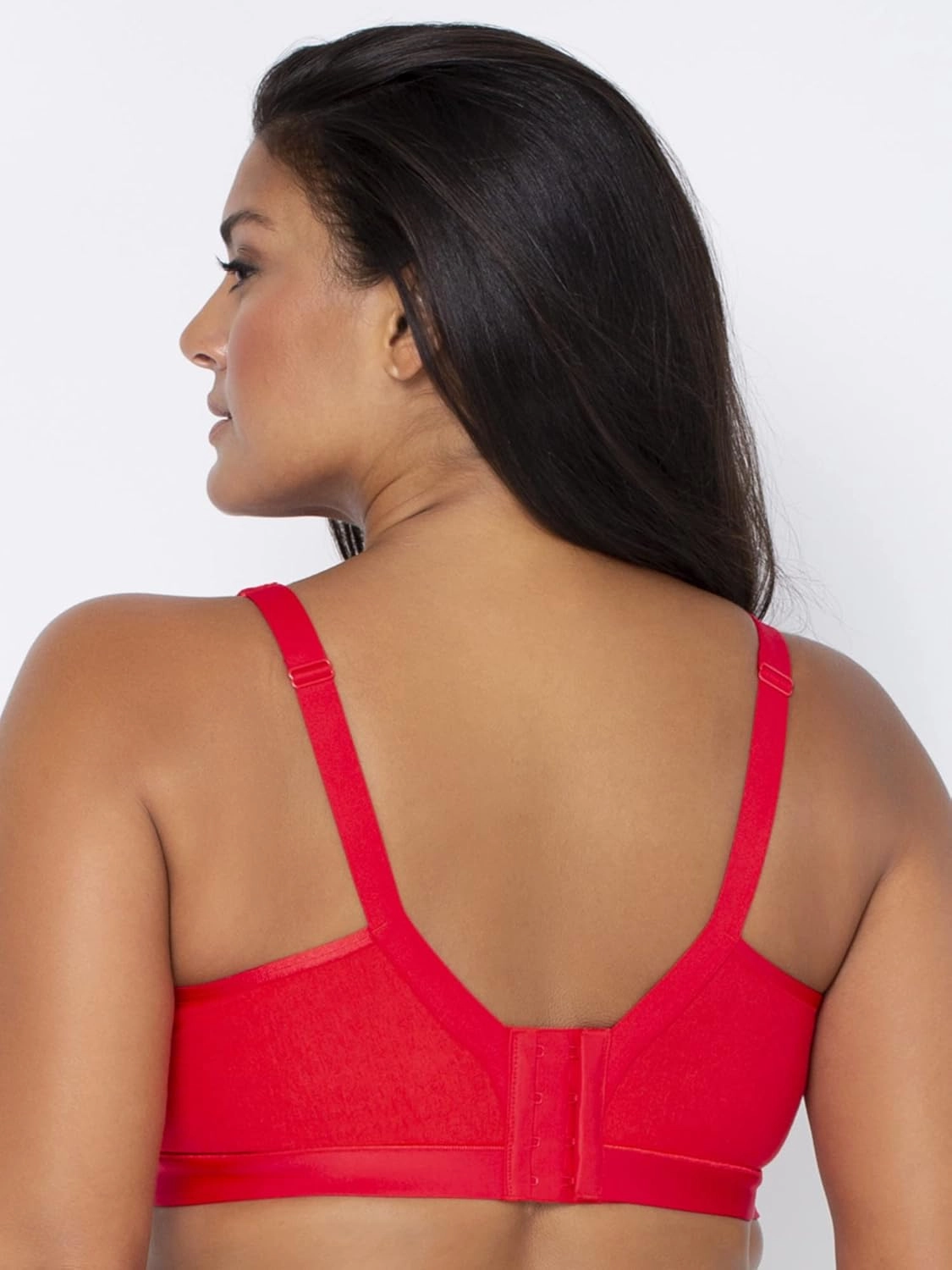 Curvy Couture Women's Plus Size Cotton Luxe Unlined Wire-Free Bra