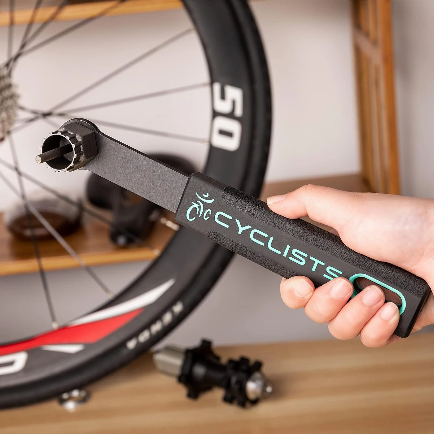 cyclists Cassette Removal Tool Sets - Chain Whip & Lock Ring Tool for Shimano HG Cassette/Freewheel Install Removal MTB Road Bike 7 8 9 10 11 Speed