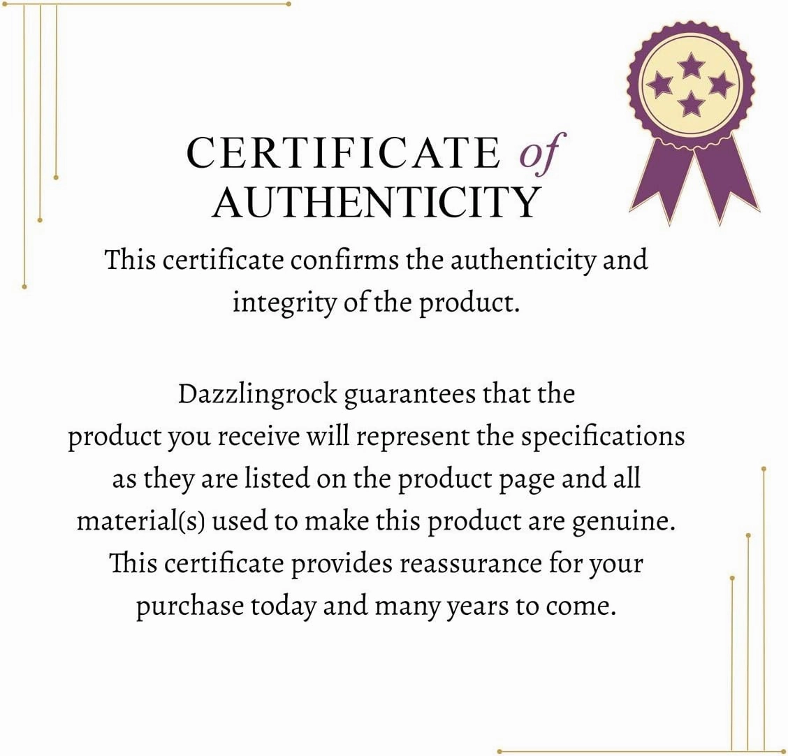 Dazzlingrock Collection 6mm Round Gemstone or Diamond with White Sapphire & White Diamond 3 Stone Engagement Ring Set for Women in Solid Gold