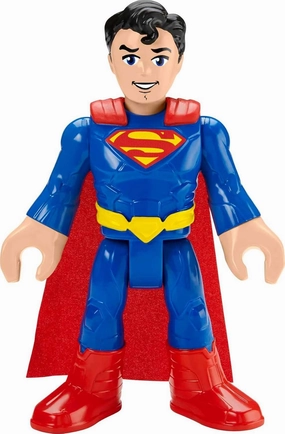 DC Super Friends Imaginext DC Super Friends Superman Xl Toy 10-In Figure with Fabric Cape for Preschool Kids Ages 3  Years