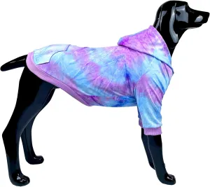 D.E.E Dog Hoodie Large Warm Dog Sweater Cold Weather Hooded (Purple, 2X-Large)