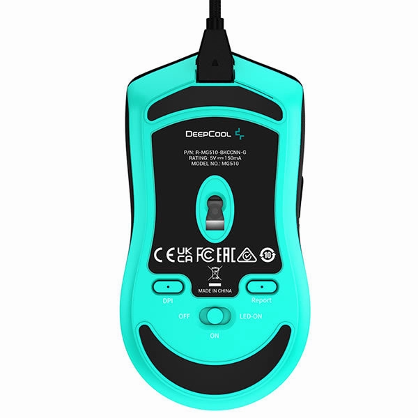 DeepCool MG510 Wireless Gaming Mouse With Low-Profile Ambidextrous Shape and Pixart PAW3370 Sensor 19K DPI