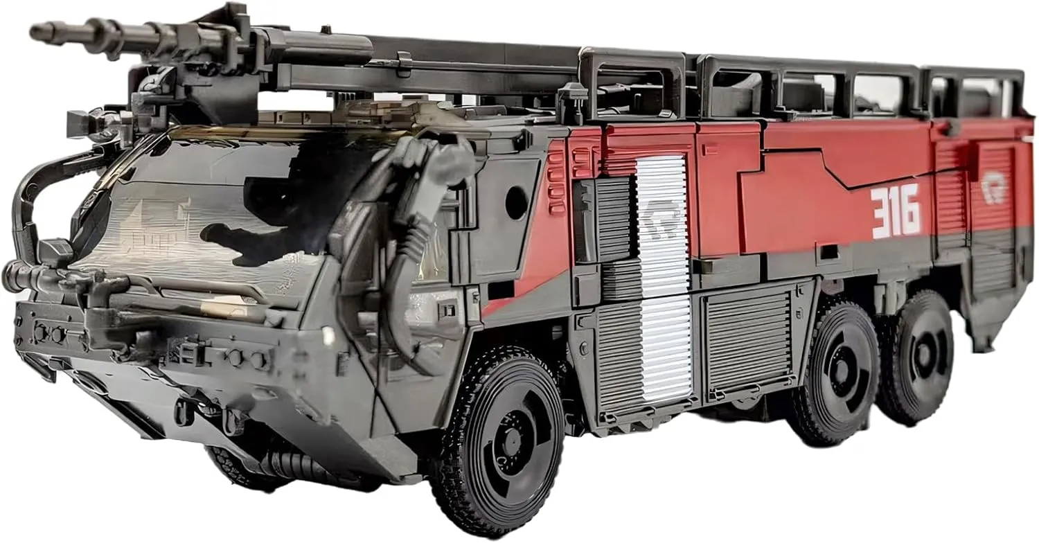 Deformation Robot Toys Fire Engine Truck 7.9 Inches Action Figure Car Model Gift for Kids Boys