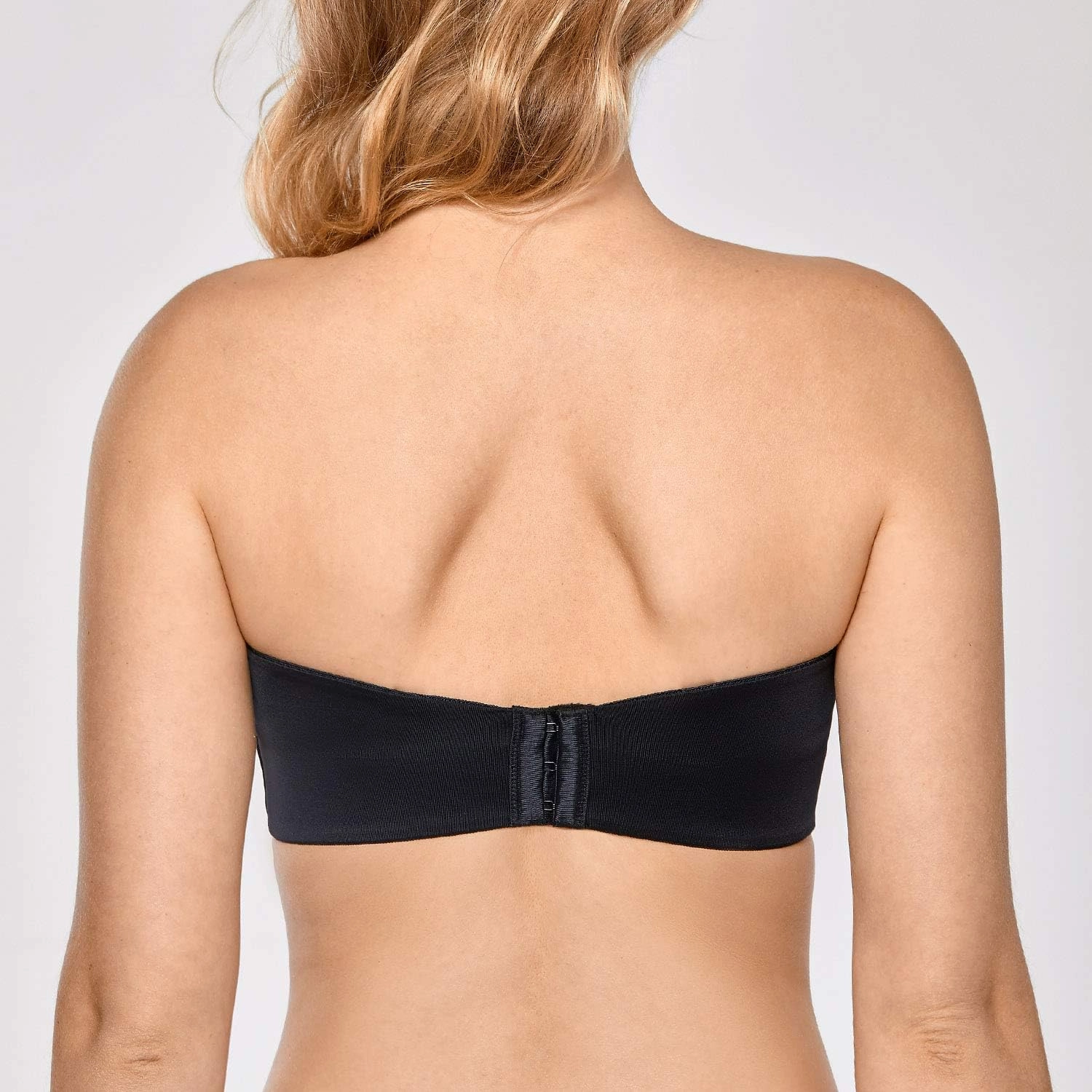 DELIMIRA Women's Strapless Bra Unlined Underwire Minimizer Plus Size Support