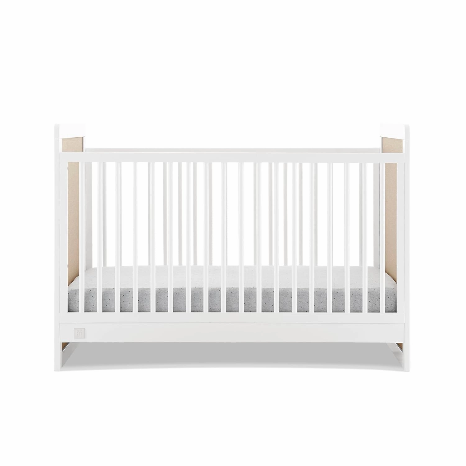 Delta Children babyGap Liam 4-in-1 Convertible Crib Greenguard Gold Certified - Converts to Toddler Bed, Daybed, Sofa - 3 Adjustable Heights - Easy to Assemble Wooden Crib, Bianca White/Natural