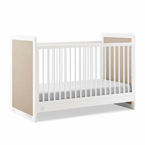Delta Children babyGap Liam 4-in-1 Convertible Crib Greenguard Gold Certified - Converts to Toddler Bed, Daybed, Sofa - 3 Adjustable Heights - Easy to Assemble Wooden Crib, Bianca White/Natural