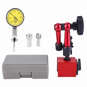 Dial Indicator,0~0.8mm High Accuracy Dial Indicator Gauge Lever Dial Test Indicator for Measurement in Processing, Layout and Inspection