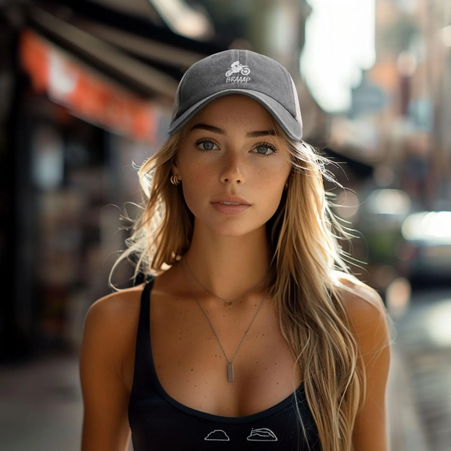 Dirt BKE Motocross American Flag Adjustable Mesh Baseball Cap Washed Dad Hat for Men Women