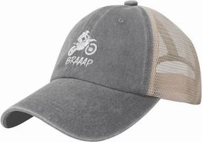 Dirt BKE Motocross American Flag Adjustable Mesh Baseball Cap Washed Dad Hat for Men Woman