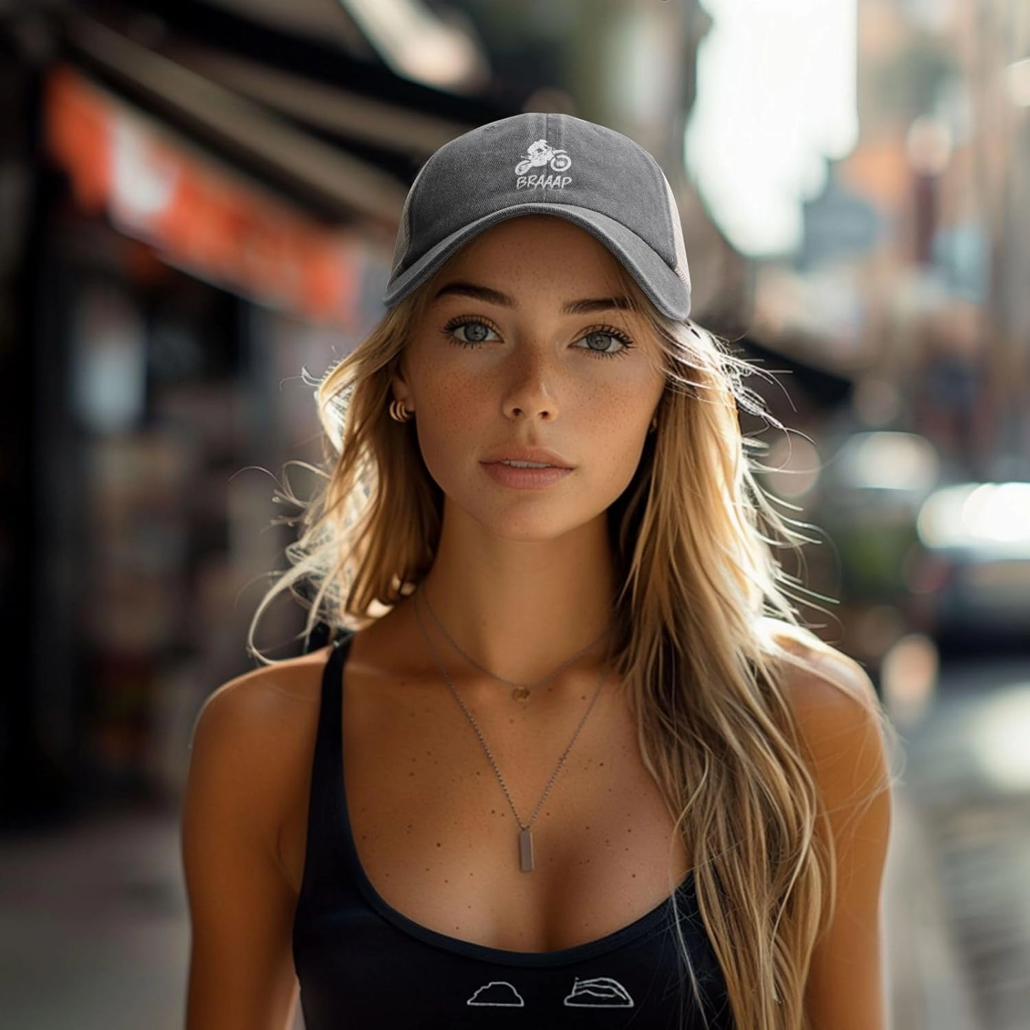 Dirt BKE Motocross American Flag Adjustable Mesh Baseball Cap Washed Dad Hat for Men Woman