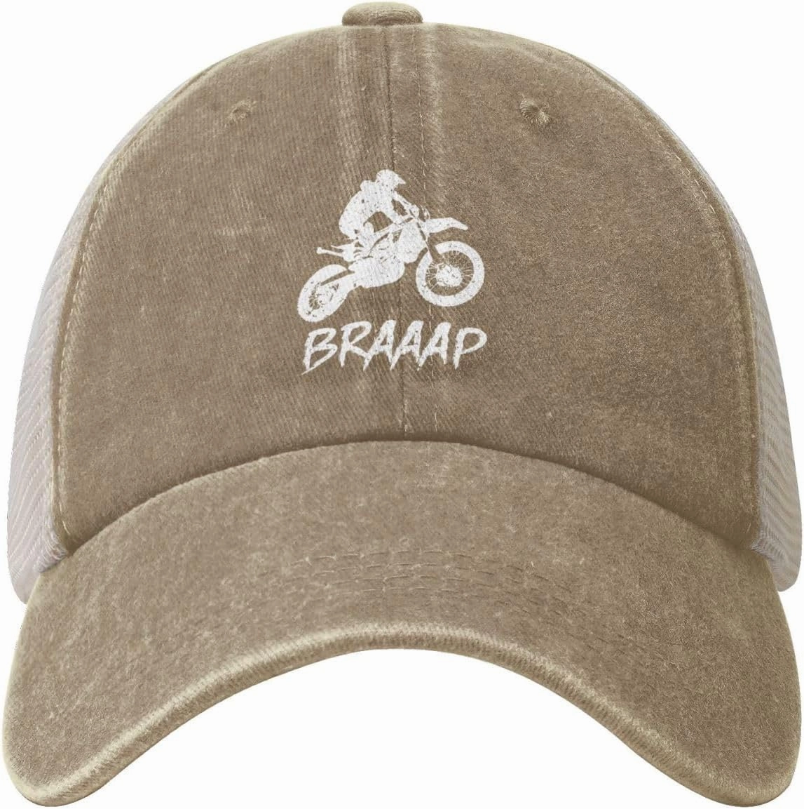 Dirt BKE Motocross American Flag Adjustable Mesh Baseball Cap Washed Dad Hat for Men Women