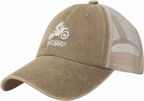 Dirt BKE Motocross American Flag Adjustable Mesh Baseball Cap Washed Dad Hat for Men Women