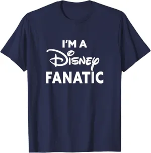 Disney Classic I'm A Disney Fanatic Bold Center Logo T-Shirt