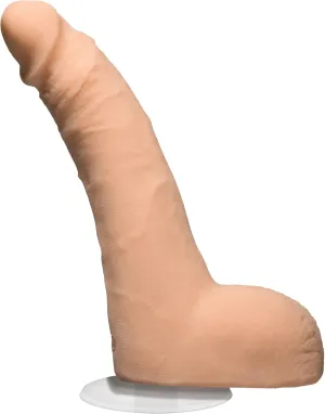 Doc Johnson Signature Series - JJ Knight - 8.5 Inch Realistic ULTRASKYN Dildo with Removable Vac-U-Lock Suction Cup - F-Machine & Harness Compatible - for Adults Only, Vanilla