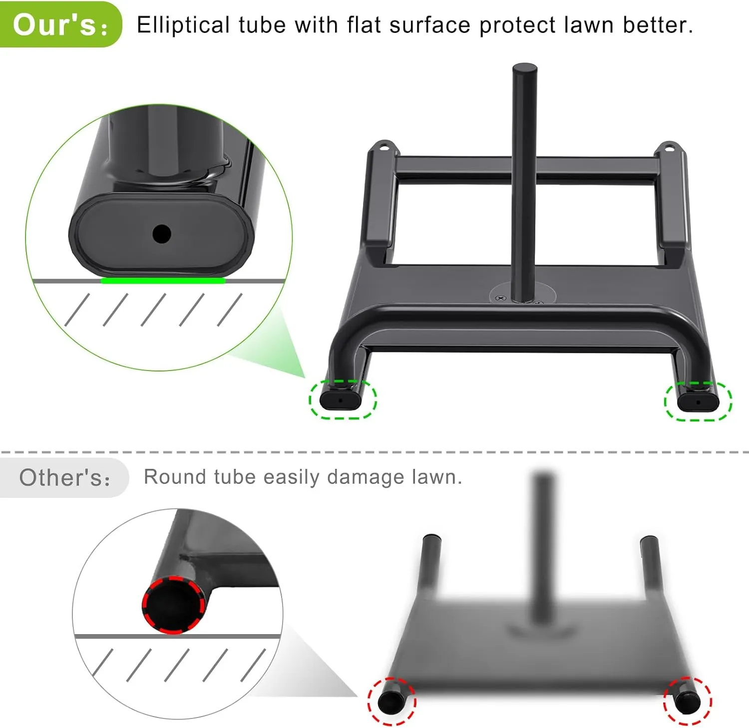 Dolibest Portable Weight Sled with Handle, Workout Sled for Fitness Strength Training and Speed Improvement, Innovative Design for Easy Obstacle Clearance, Suitable for 1-2" Weight Plates