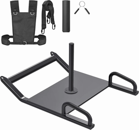 Dolibest Portable Weight Sled with Handle, Workout Sled for Fitness Strength Training and Speed Improvement, Innovative Design for Easy Obstacle Clearance, Suitable for 1-2" Weight Plates