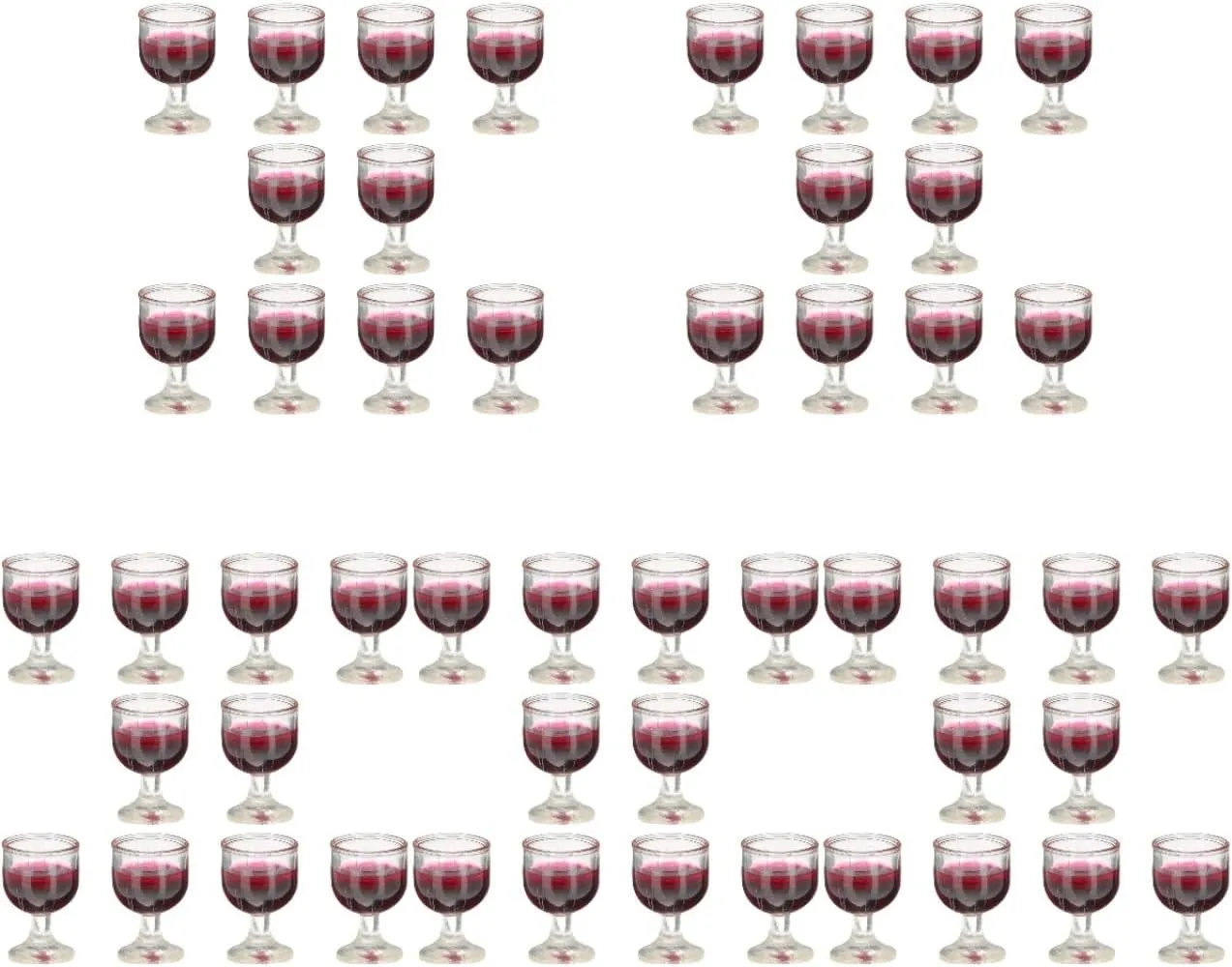 Dolls House Wine Glasses 50 Pcs 1: 12 Dolls House Wine Glasses Dolls House Glasses Dollhouse Miniature Wine Glasses Wine Glasses Dollhouse Dolls House Glasses