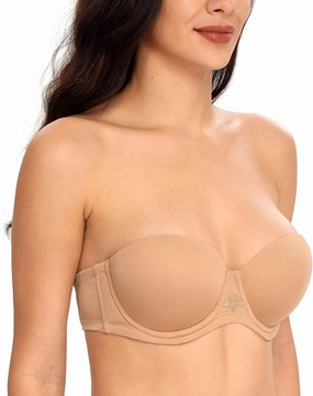 DotVol Women's Multiway Strapless Bra Full Figure Underwire Contour Beauty Back Plus Size Bra
