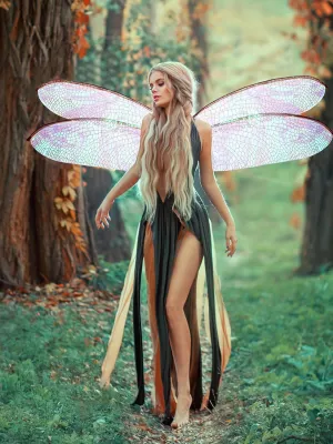 Dragonfly Wings for Adults Halloween Fairy Dragonfly Wings Costume Large Cosplay Dress up Festive Party Favor