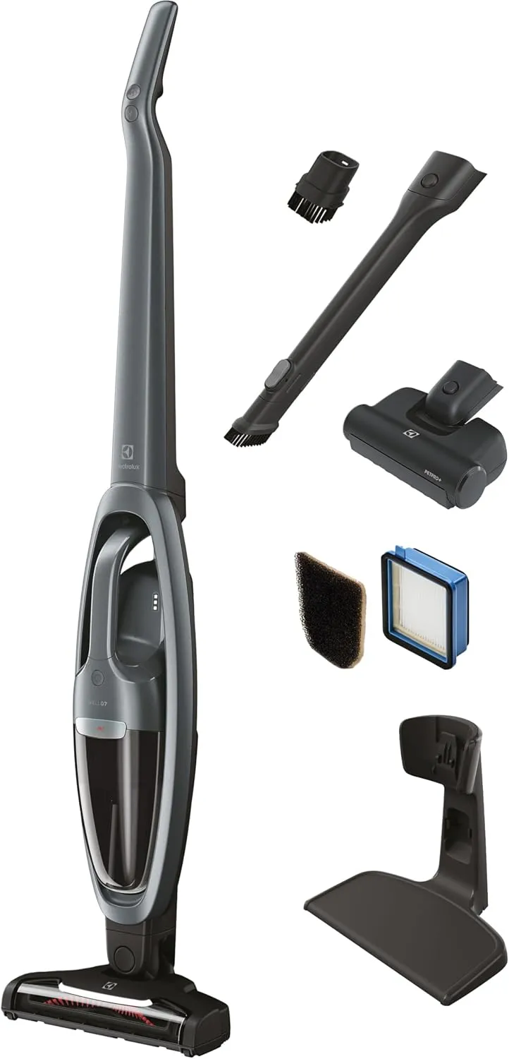 Electrolux WellQ7 Pet Cordless 2-in-1 Vacuum Cleaner with Motorized PetPro  Nozzle for Easy Pet Hair Removal, 50-Minute Run Time, 2 Power Modes, Shale Gray