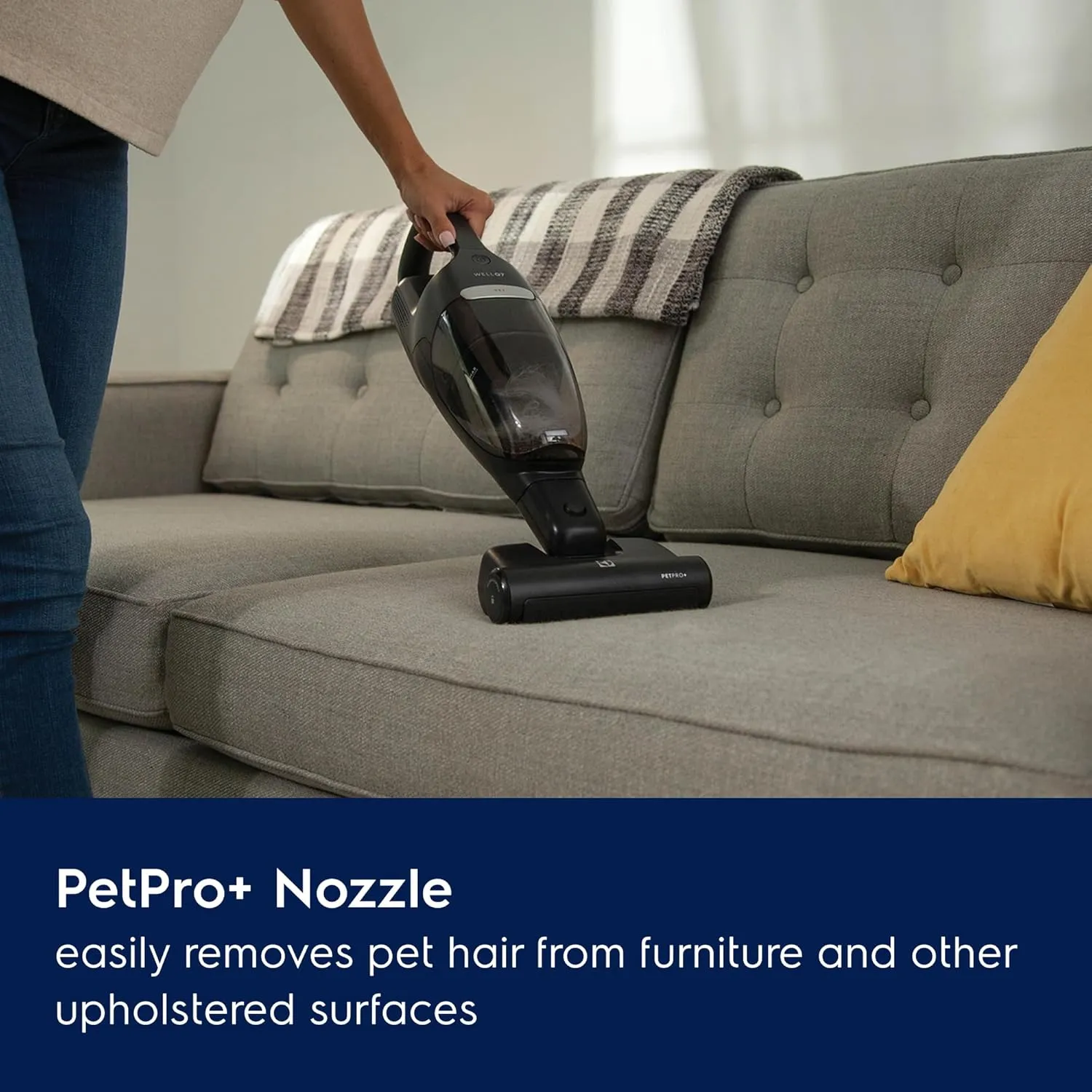 Electrolux WellQ7 Pet Cordless 2-in-1 Vacuum Cleaner with Motorized PetPro  Nozzle for Easy Pet Hair Removal, 50-Minute Run Time, 2 Power Modes, Shale Gray