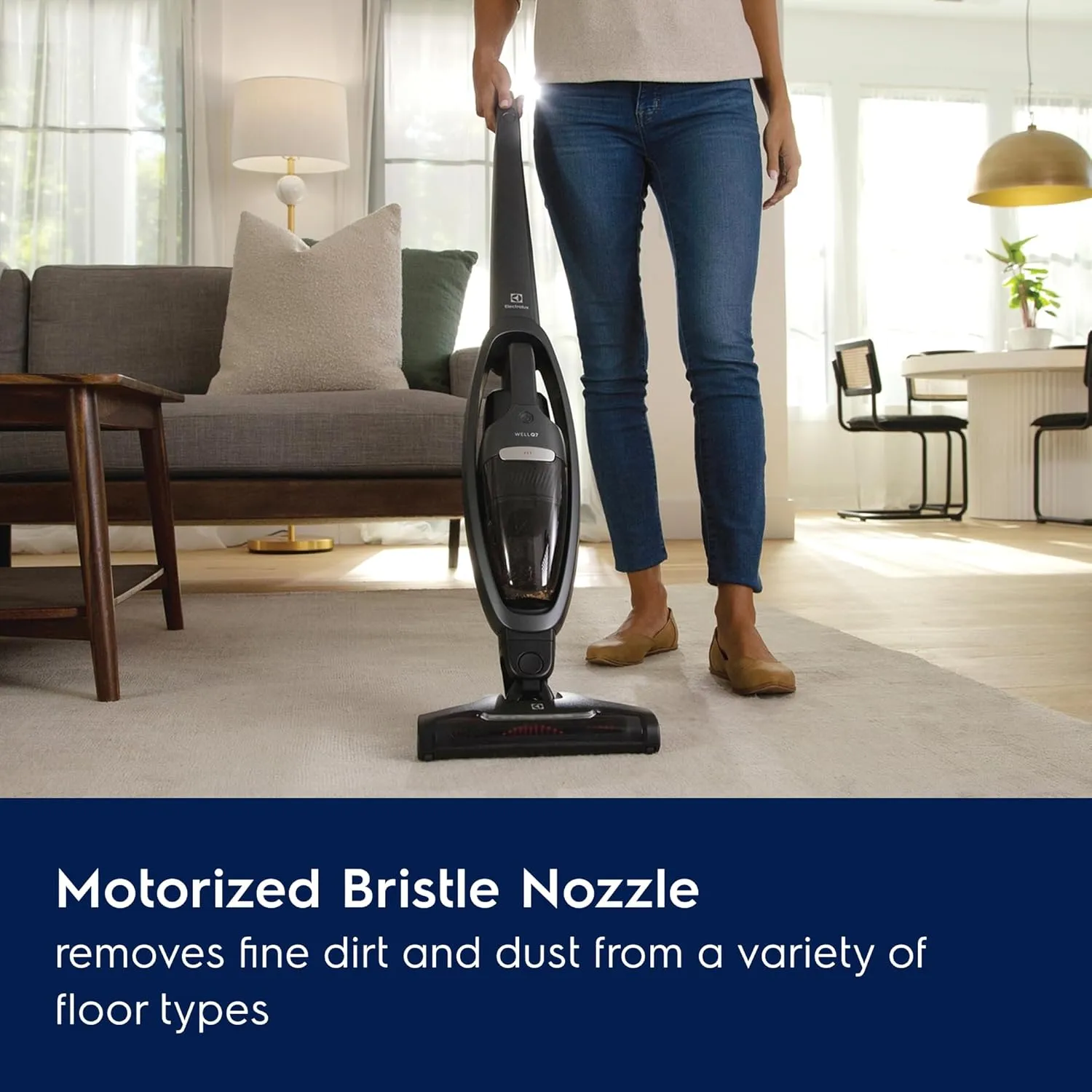 Electrolux WellQ7 Pet Cordless 2-in-1 Vacuum Cleaner with Motorized PetPro  Nozzle for Easy Pet Hair Removal, 50-Minute Run Time, 2 Power Modes, Shale Gray