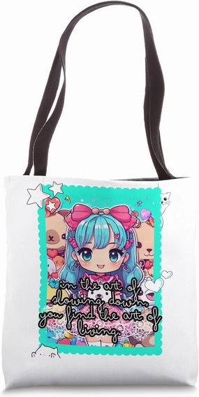 Embrace the Shadows, Illuminate the Soul Anime Chibi Cosplay Tote Bag
