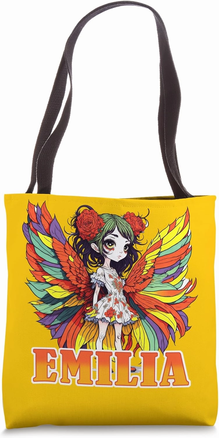 Emilia Name Personalised Gift - Fairy - Fairy Tale Tote Bag