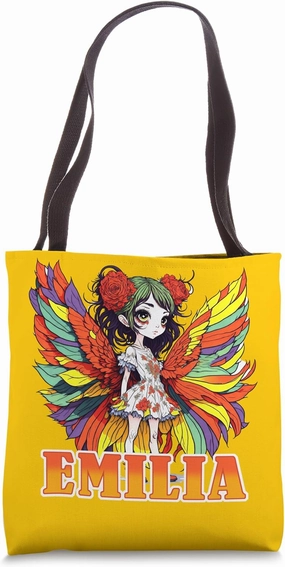 Emilia Name Personalised Gift - Fairy - Fairy Tale Tote Bag