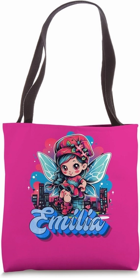 Emilia Name Personalised Gift Fairy - Fairy Tale Tote Bag