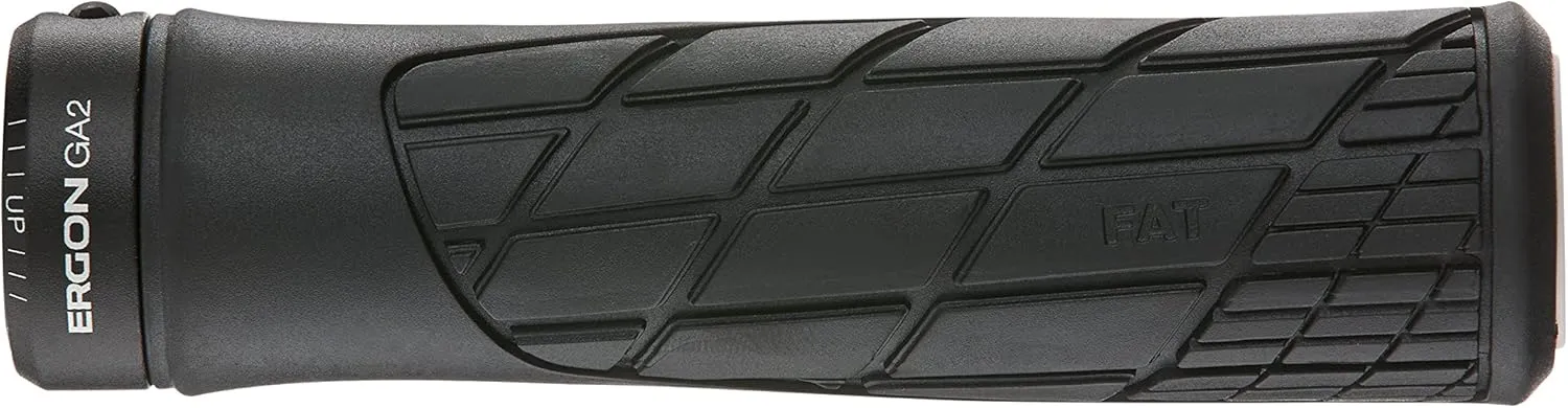 Ergon GA2 Fat MTB All-Mountain Bike Grips – Ergonomic, Adjustable, Soft German Rubber for Trail, XC, Freeride & Bikepacking