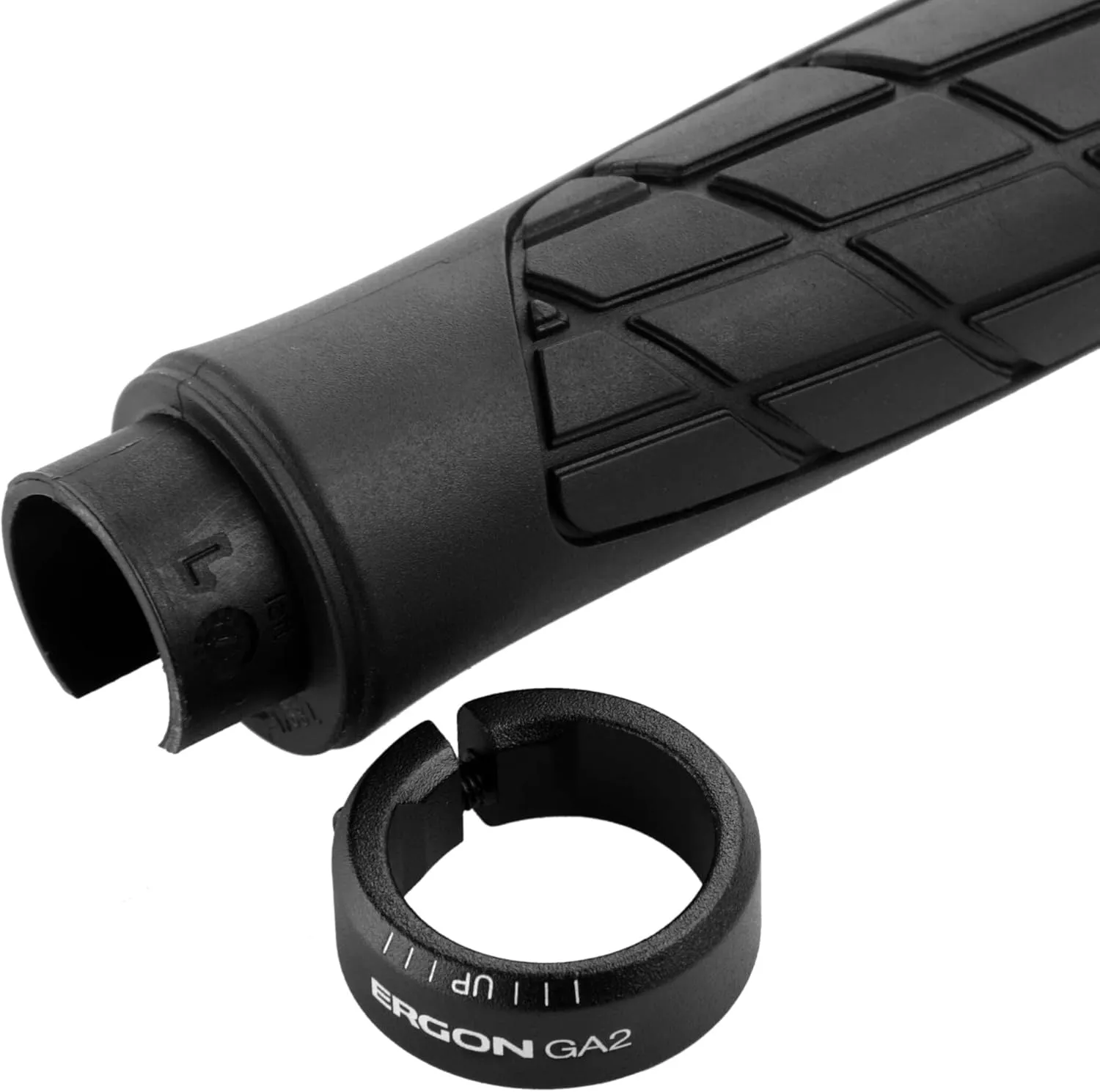 Ergon GA2 Fat MTB All-Mountain Bike Grips – Ergonomic, Adjustable, Soft German Rubber for Trail, XC, Freeride & Bikepacking