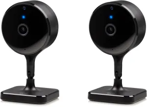 Eve Cam (2 Pack, Apple Home) – Smart Indoor Camera, 1080p Resolution, Wi-Fi, 100% Privacy, HomeKit Secure Video, iPhone Notifications, Microphone and Speaker, Night Vision, Flexible Installation