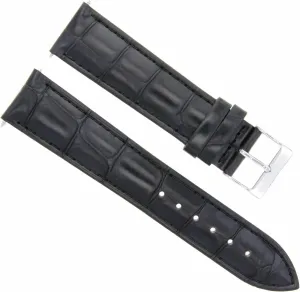Ewatchparts 20mm Leather Watch Band Strap Compatible With Girard Perregaux Watch Black