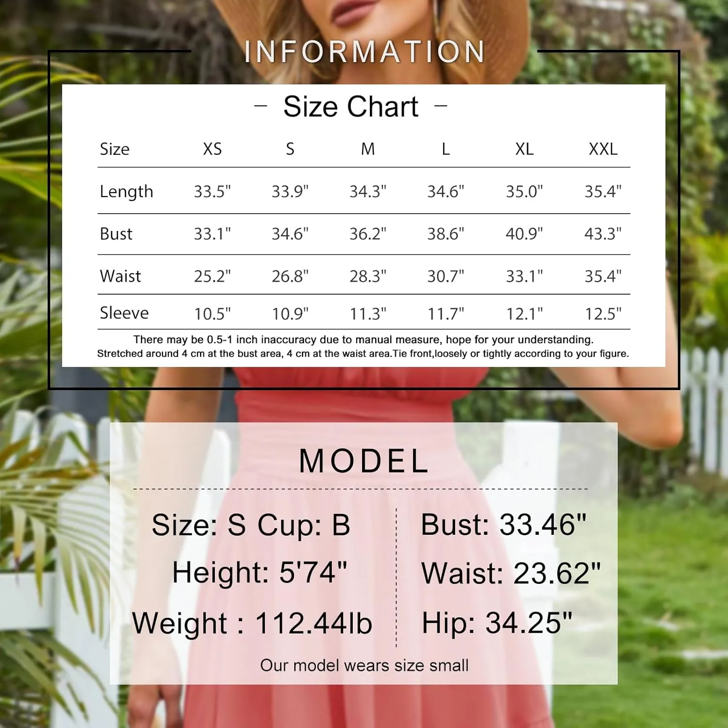 EXLURA Women's 2025 Summer Short Puff Sleeve Casual Short Mini Dresses Tie Back Square Neck A-Line Sundress
