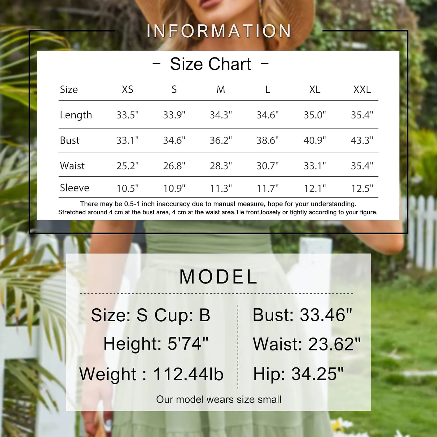 EXLURA Women's 2025 Summer Short Puff Sleeve Casual Short Mini Dresses Tie Back Square Neck A-Line Sundress