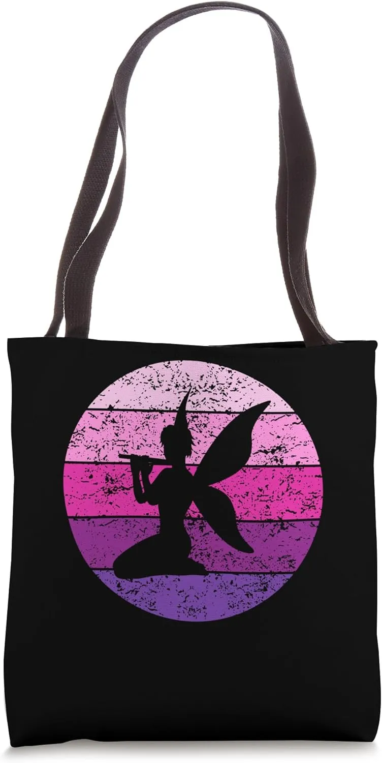 Fairy Elf Magic Fairy with Fairy Wings Vintage Retro Tote Bag